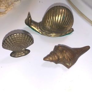 Brass beach Shell miniature